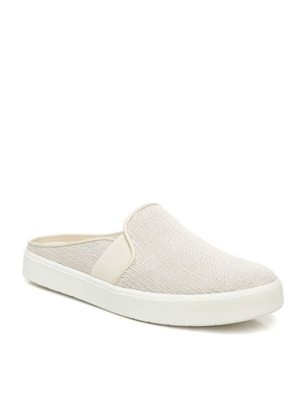 VINCE. Womens Beige Goring Blair Round Toe Platform Slip On Leather Mules